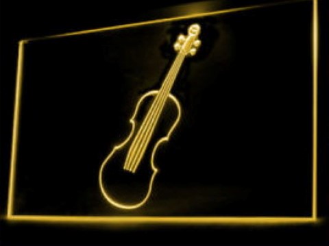 Violin Lessons LED Neon Sign